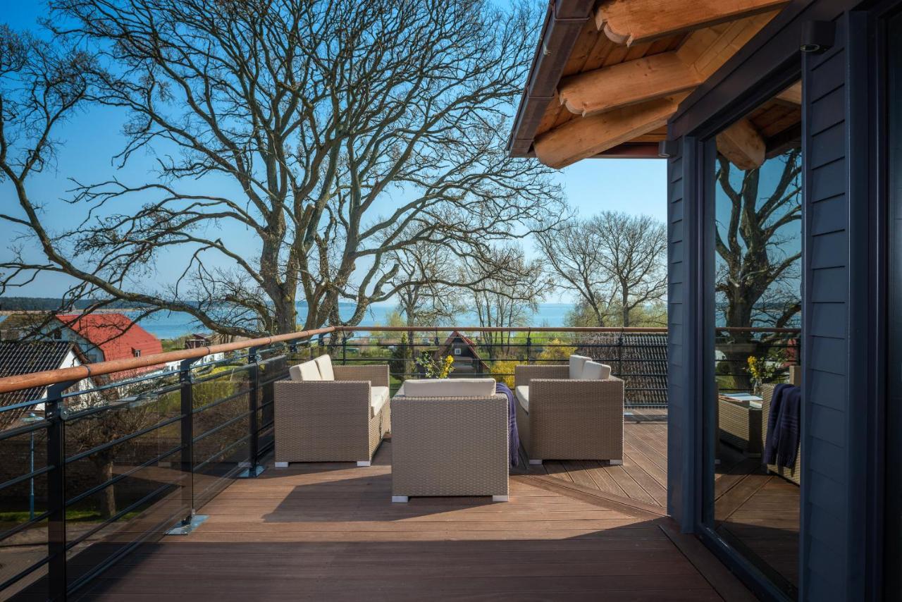 Villa Lotsenhaeuser Ruegen - Luxus Ferienhaus - 3 Schlafzimmer - Sauna - Dachterrasse Mit Boddenblick 布雷格 外观 照片