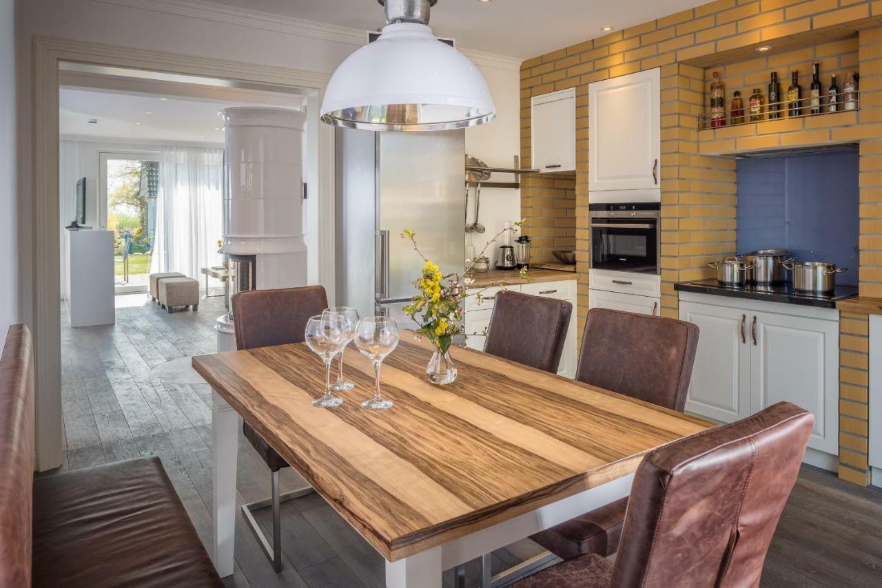 Villa Lotsenhaeuser Ruegen - Luxus Ferienhaus - 3 Schlafzimmer - Sauna - Dachterrasse Mit Boddenblick 布雷格 外观 照片